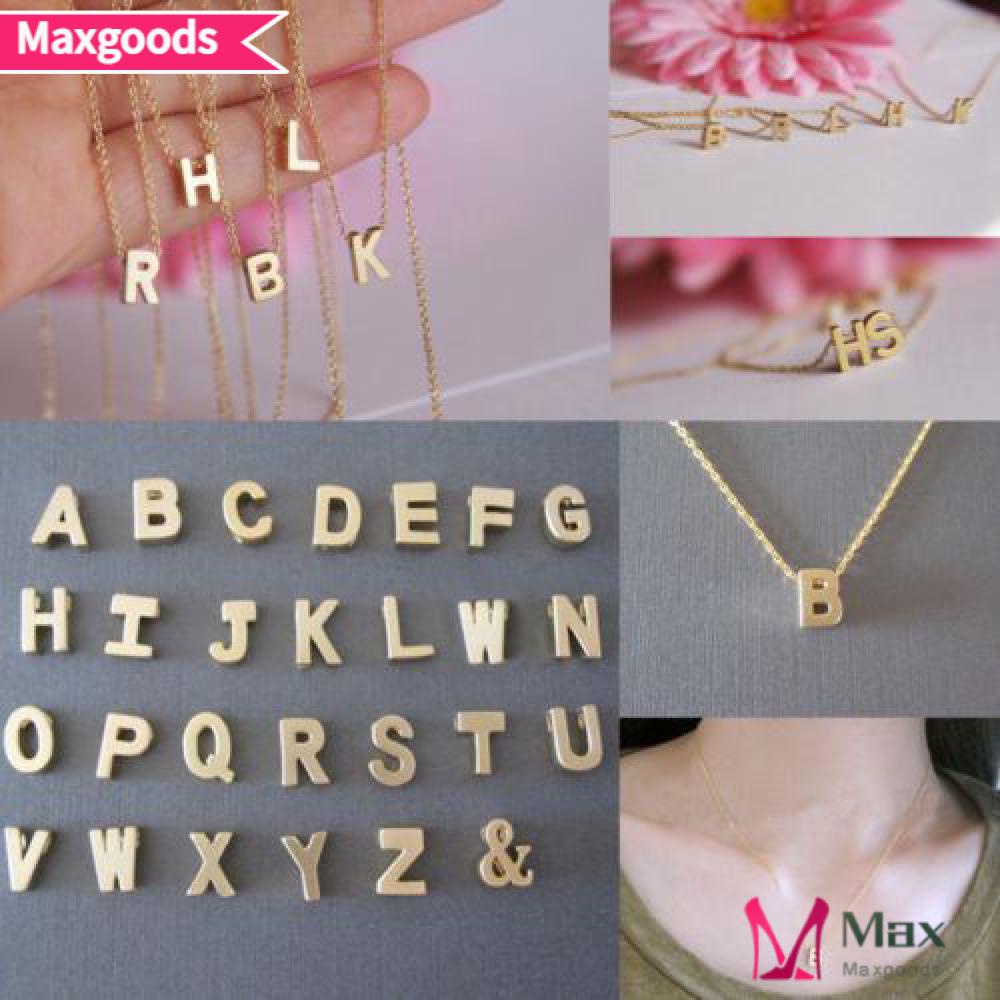 Vòng cổ Mặt Chữ Cái Tiếng Anh Thời Trang Dành Cho Nữ