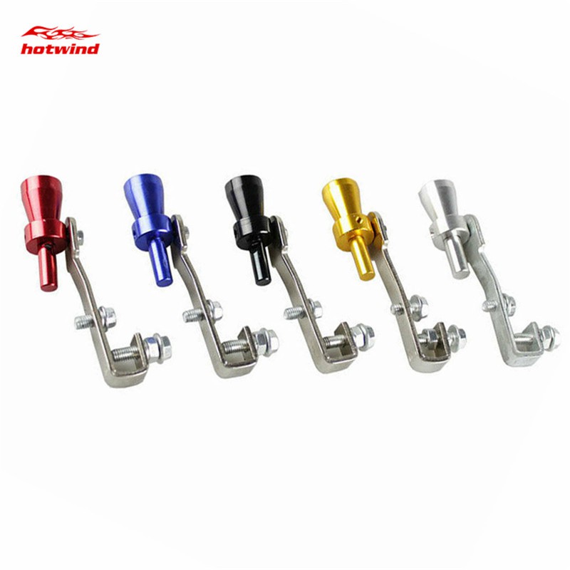 Universal Turbo Sound Whistle Exhaust Pipe BOV Aluminum Car Motorcycle Accessories Size S