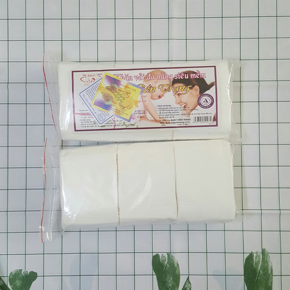 Combo 6 gói khăn vải khô đa năng Baby Hiền Trang (~230g/gói)