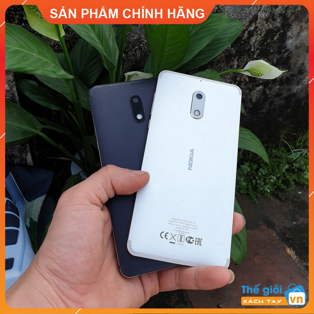 [CHÍNH HÃNG] ĐIỆN THOẠI NOKIA 6 2017 CHÍNH HÃNG QUỐC TẾ  NGUYÊN BẢN - 2 SIM ,RAM 4GB, CHIP LÕI TÁM, KHUNG KIM LOẠI