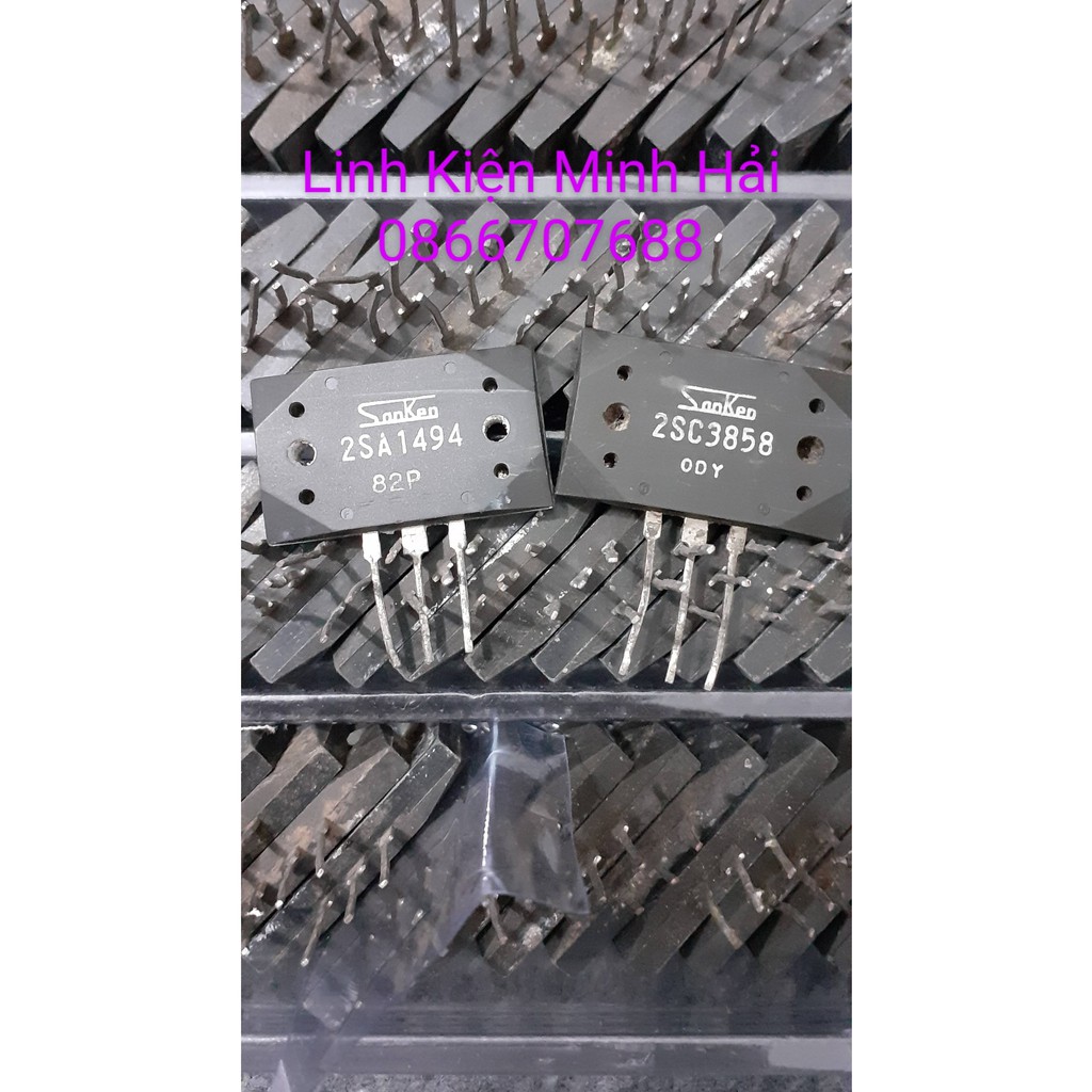 CẶP SÒ SANKEN 2SA1494/2SC3858 CHÍNH HÃNG 17A 200W 200V THÁO MÁY