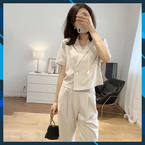 🔥Freeship Hàng shop giá xưởng🔥 Bán sỉ set vest be hai cúc cho nữ