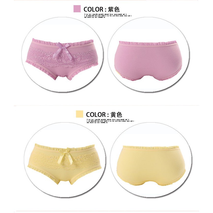 Quần Lót Cotton Ren Hoa QL12