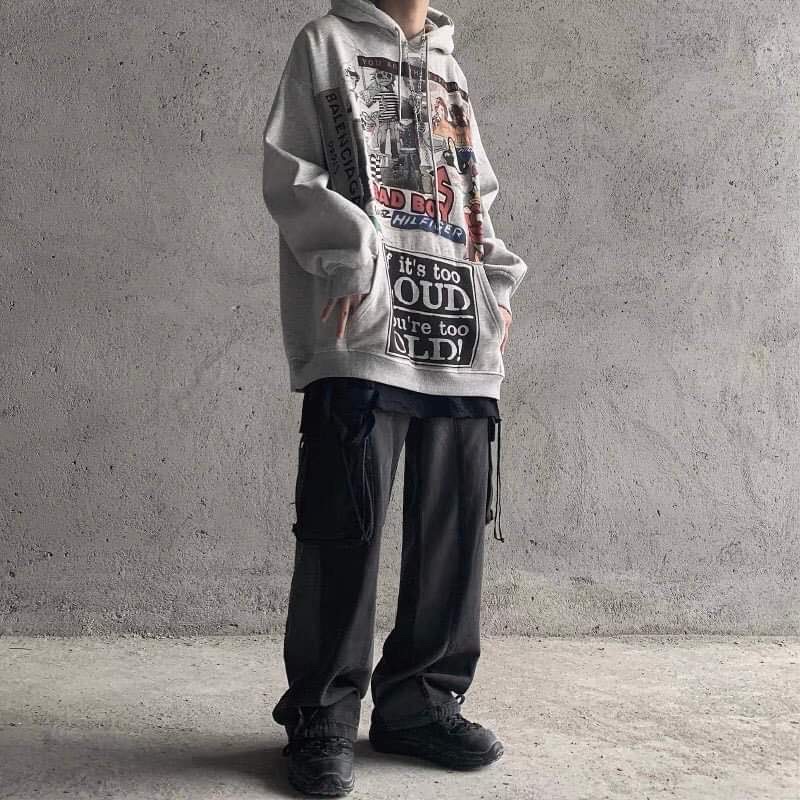 Áo nỉ mũ hoạt hình BOY HS6