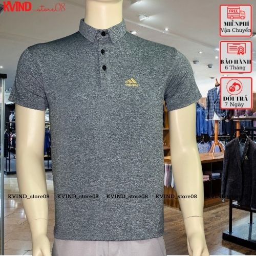 Áo thun nam cổ trụ tay ngắn chất mè thái thoáng mát thời trang hè hot trend KVIND_Store08
