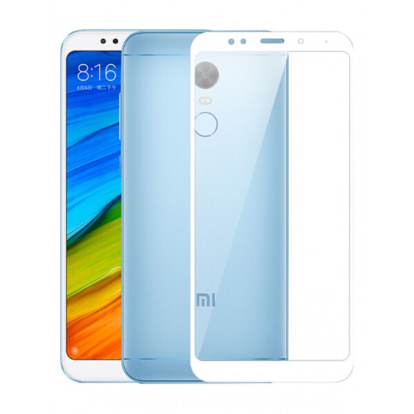 Kính cường lực full màn Xiaomi Redmi 5 Plus Trắng