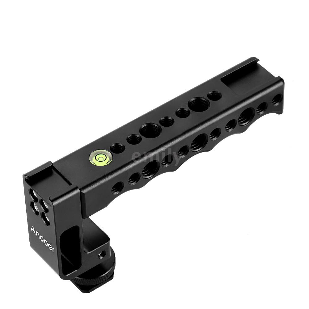 Tay cầm trên của máy ảnh Andoer với đầu cắm lạnh kép cho Canon EOS Nikon Sony A7 A9 Pentax Olympus DSLR | BigBuy360 - bigbuy360.vn