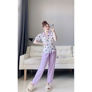 Đồ bộ kate lụa tiểu thư dễ thương size dưới 55kg