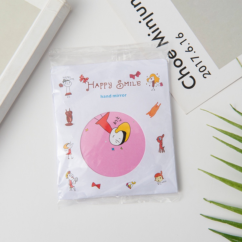 Gương Tròn Mini Bỏ Túi TTF281 Họa Tiết Hoạt Hình Dễ Thương