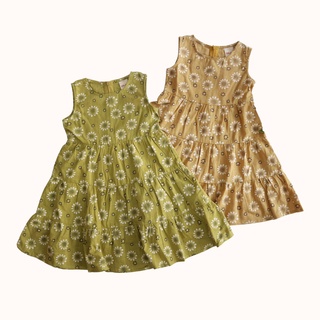 Váy thô hoa cho bé 10-16kg CHÍNH HÃNG SILBER hình hoa cúc, dáng chữ A