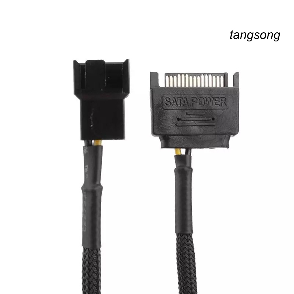 Dây Cáp Chuyển Đổi Quạt Tản Nhiệt Ts-Sata 15pin Sang 3pin 4pin Cho Máy Tính