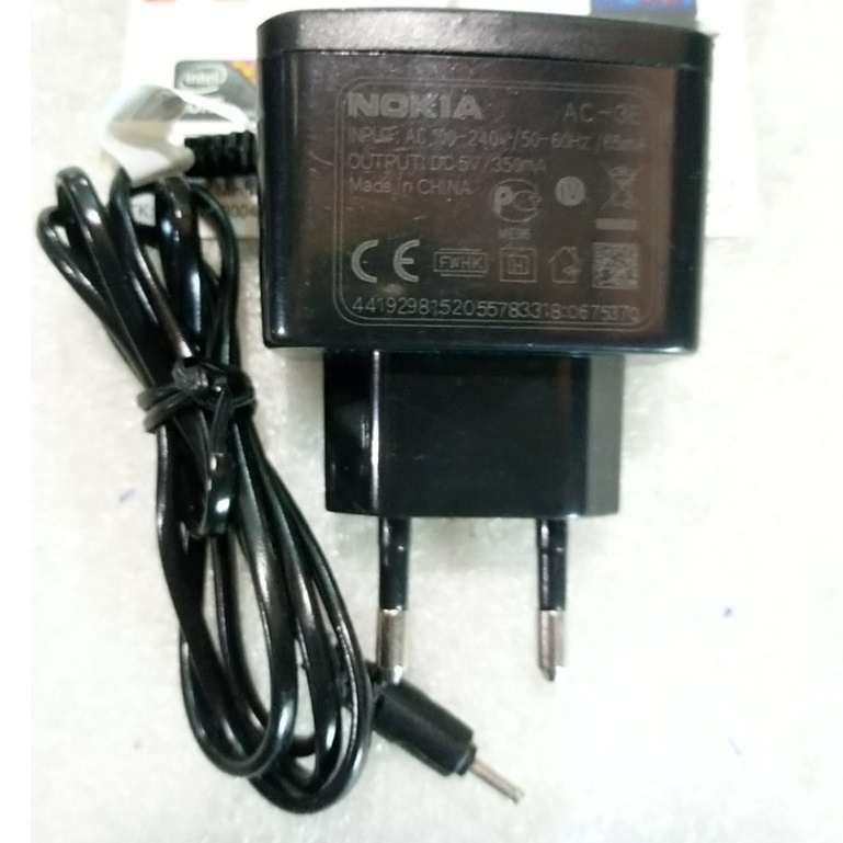 Bộ cốc sạc Hammer 5V - 350mA - Đầu kim nhỏ cho Nokia