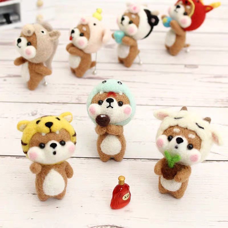 Len Chọc Handmade, Bộ Kit Len Chọc Shiba Inu 2