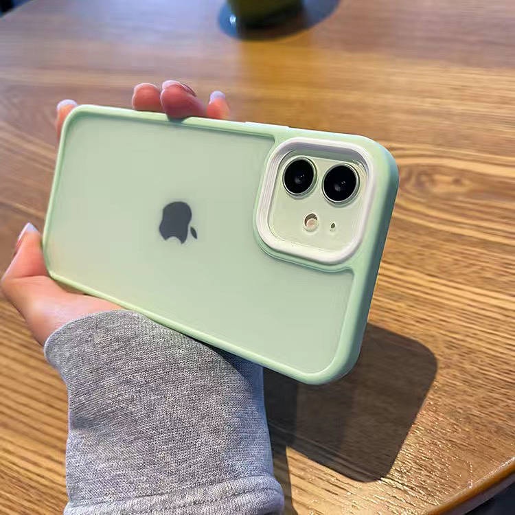 Apple 13 Phone Case Iphone12promax Transparent Frosted Iphone11 All-Inclusive Drop-Resistant Men and Women Ins Style 3ZQC