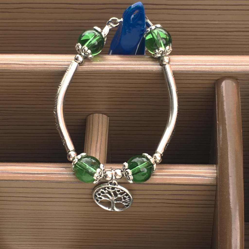 VT199 Vòng tay hạt đá mix charm đặc biệt 5 cái/lốc