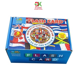 Sách - Bộ Thẻ Flashcard Việt Hà Chủ Đề Quốc Kỳ Các Quốc Gia Trên Thế Giới - Song Ngữ Việt Anh (Phương Pháp Glenn Doman)