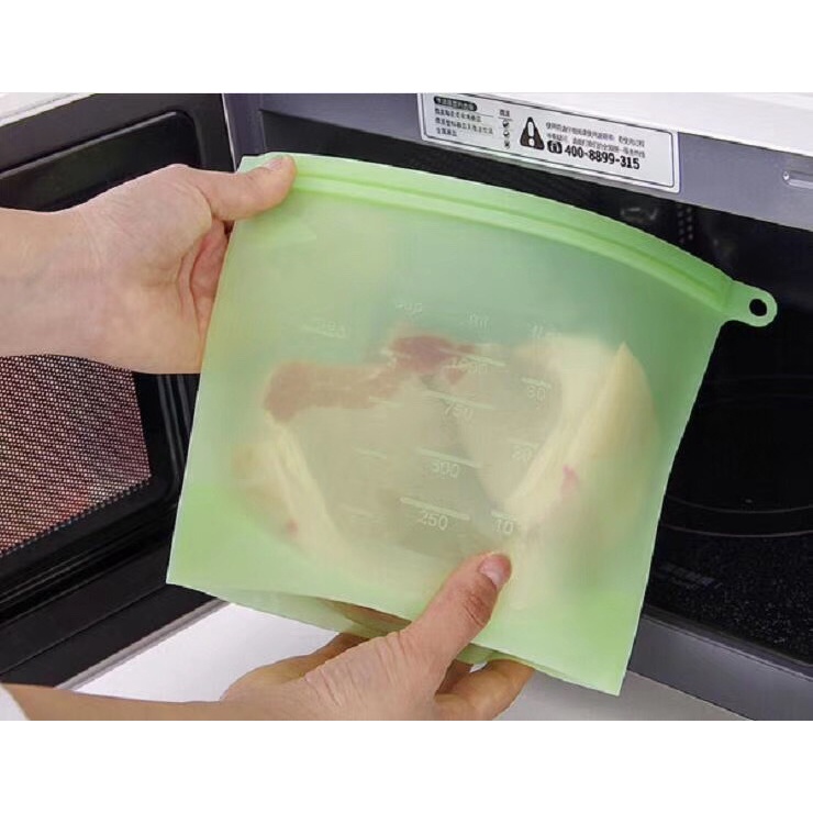 Túi silicone đựng thực phẩm hút chân không có thể tái sử dụng