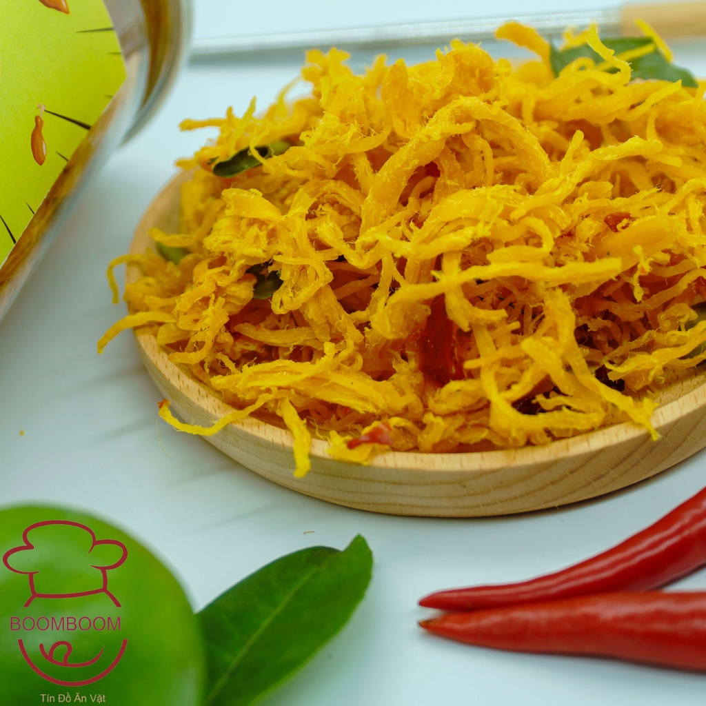 Khô gà lá chanh xé cay 280g,BoomBoom đồ ăn vặt Hà Nội | BigBuy360 - bigbuy360.vn