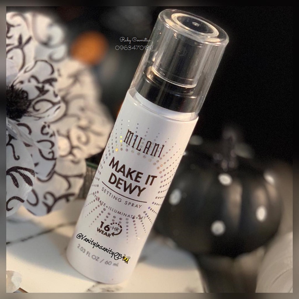 Xịt Khoáng Cố Định Lớp Makeup Milani Make It Dewy 3-in-1 Setting Spray Hydrate + Illuminate (60ml) | BigBuy360 - bigbuy360.vn
