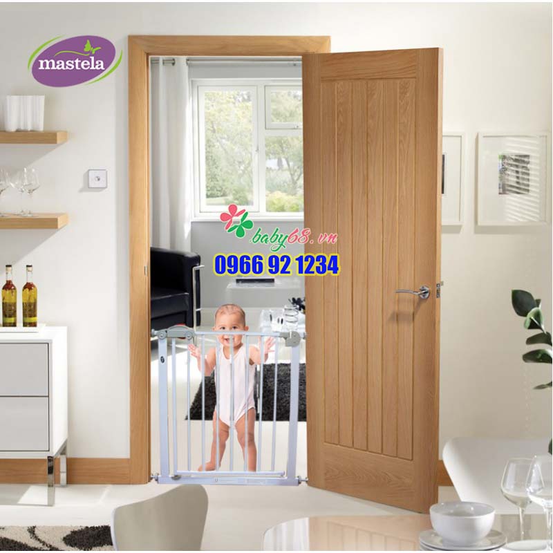 Thanh chặn cửa - Chắn cầu thang an toàn cho bé Mastela D04 / Chắn cửa an toàn cho bé không cần khoan tường