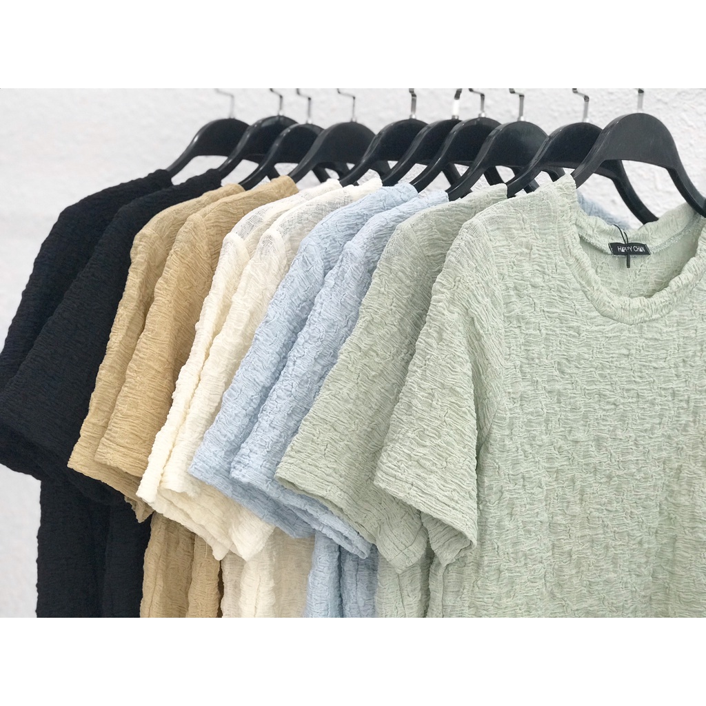 Áo thun nhún 5 màu