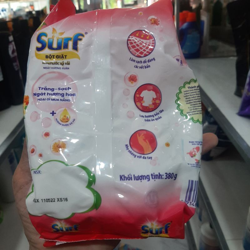 Bột giặt Surf hương nước xả vải 380g