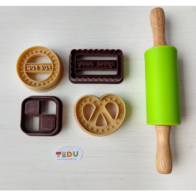 Khuôn chơi bột nặn đất nặn an toàn Tedu - COOKIE HOMEMADE