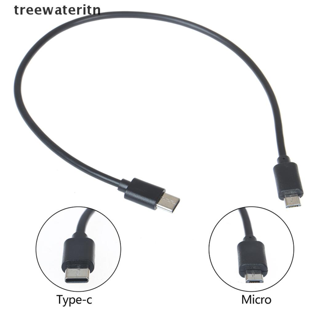 Dây Cáp OTG Chuyển Đổi Cổng Type-C (USB-C) Sang Micro USB Dài 30CM