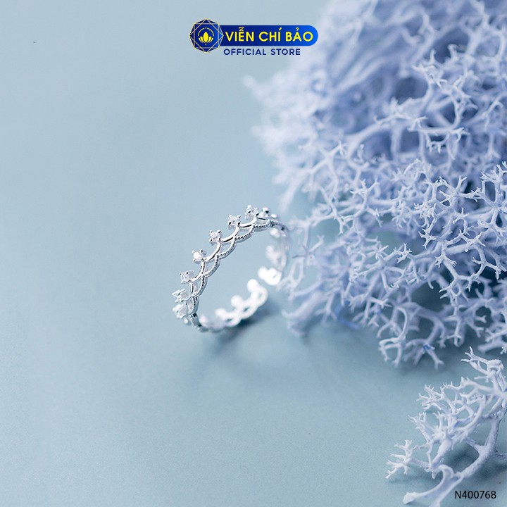 Nhẫn bạc nữ Vương miện nữ hoàng chất liệu bạc 925 thời trang phụ kiện trang sức nữ Viễn Chí Bảo N400768