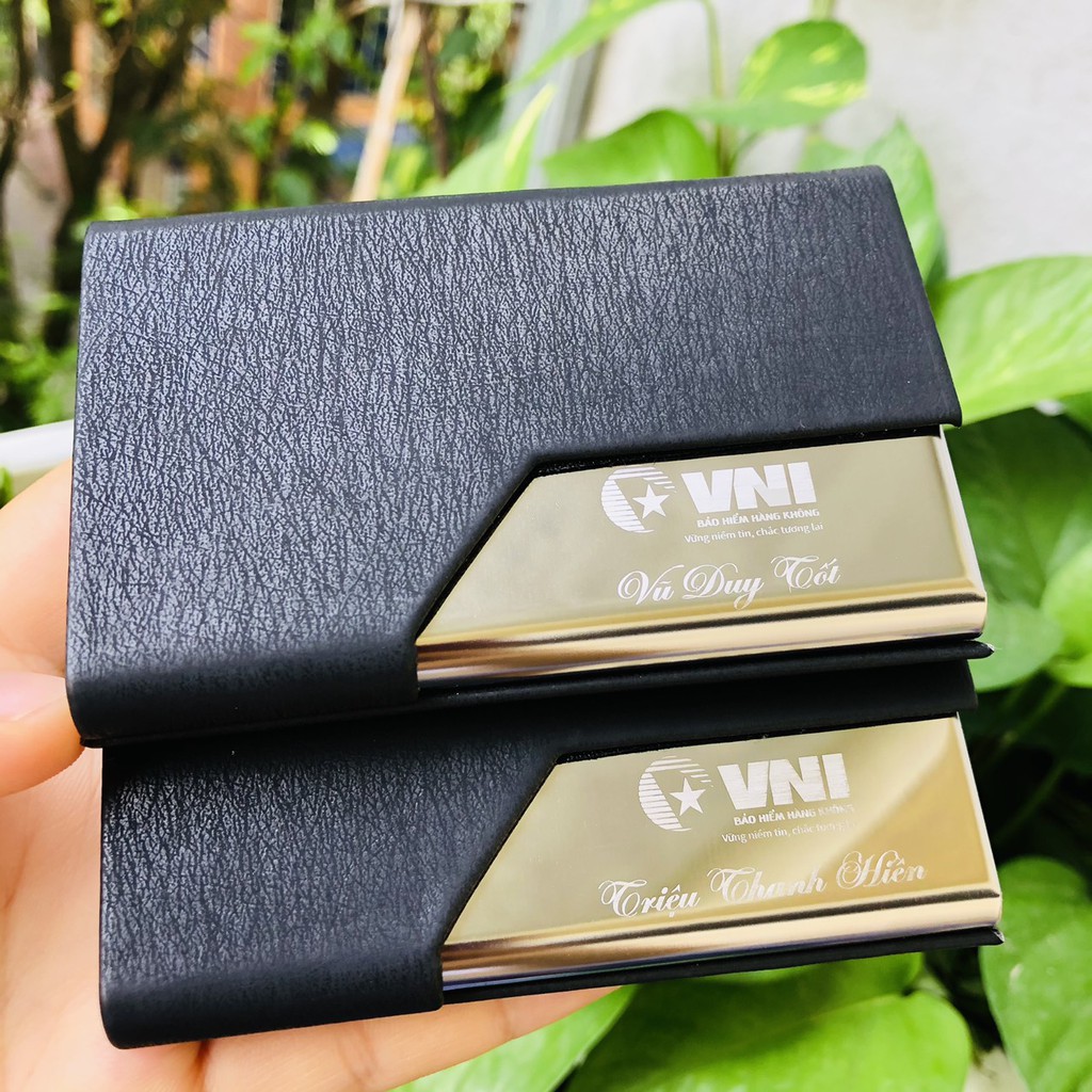 Hộp đựng card visit cao cấp khắc tên theo yêu cầu Mã Số NC028