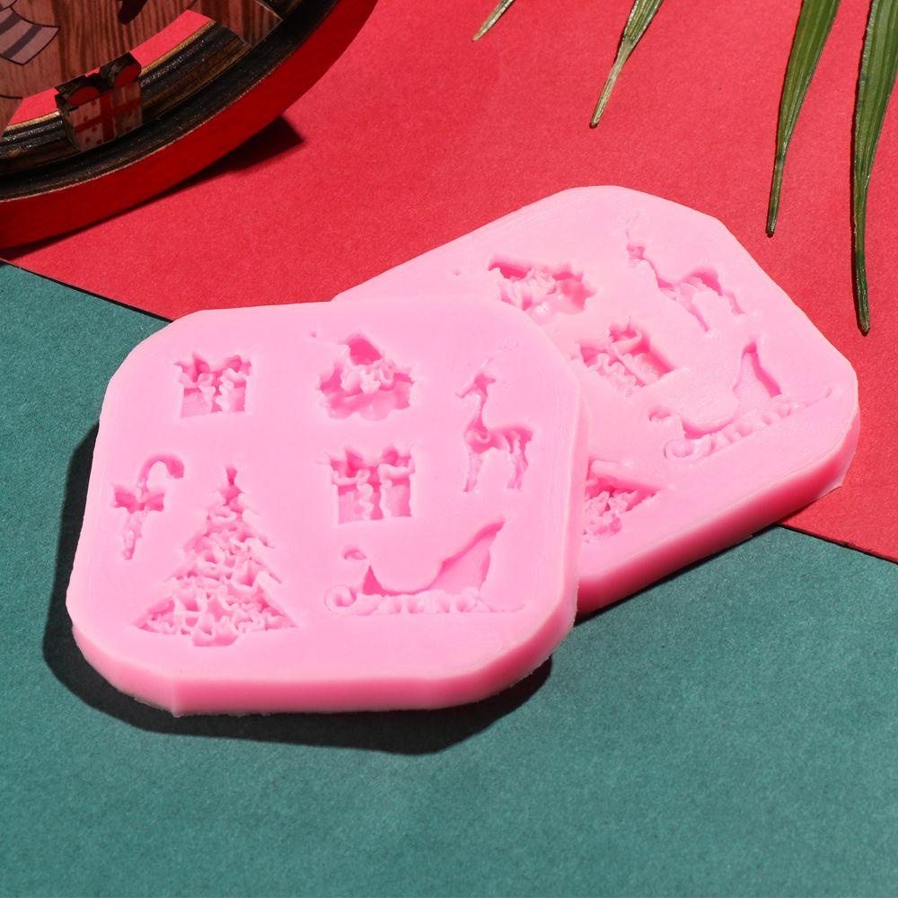 Khuôn Silicone Làm Mặt Dây Chuyền Thủ Công Hình Cây Thông Giáng Sinh Trang Trí Nhà Cửa DIY