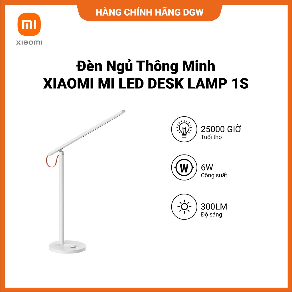 Hàng chính hãng Digiworld | Đèn Ngủ Thông Minh XIAOMI Mi LED Desk Lamp 1S | Ánh Sáng Chất Lượng | 6W | AC 100/240V