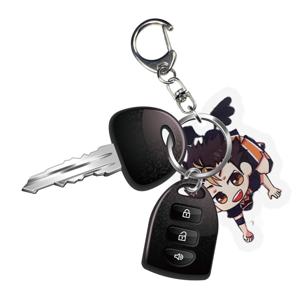 Móc Khóa Nhựa Acrylic Hình Anime Haikyuu Kozume Kenma Hinata Shoyo Yu Nishinoya 1