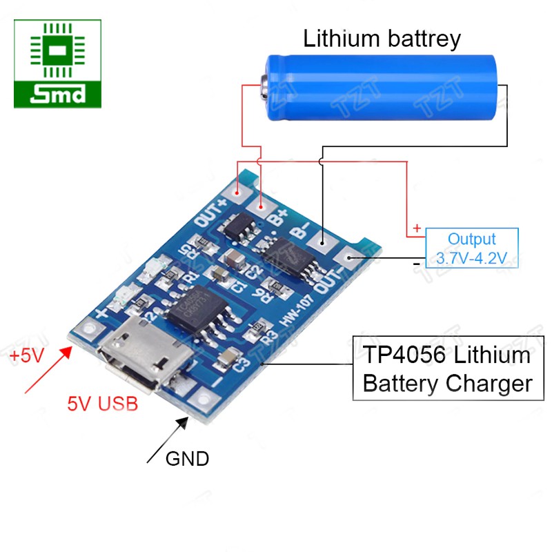 Module sạc và bảo vệ pin Lithium