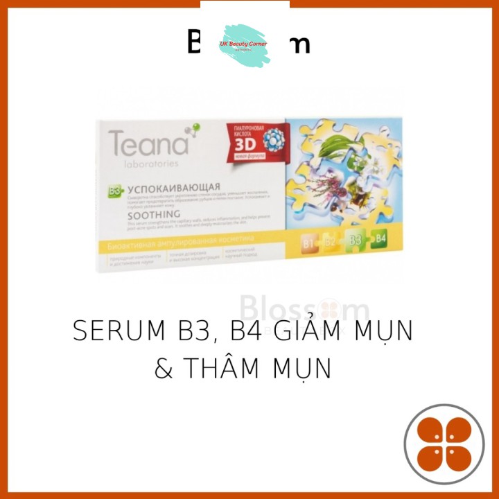 Serum TEANA B4 giảm mụn, B3 mờ thâm