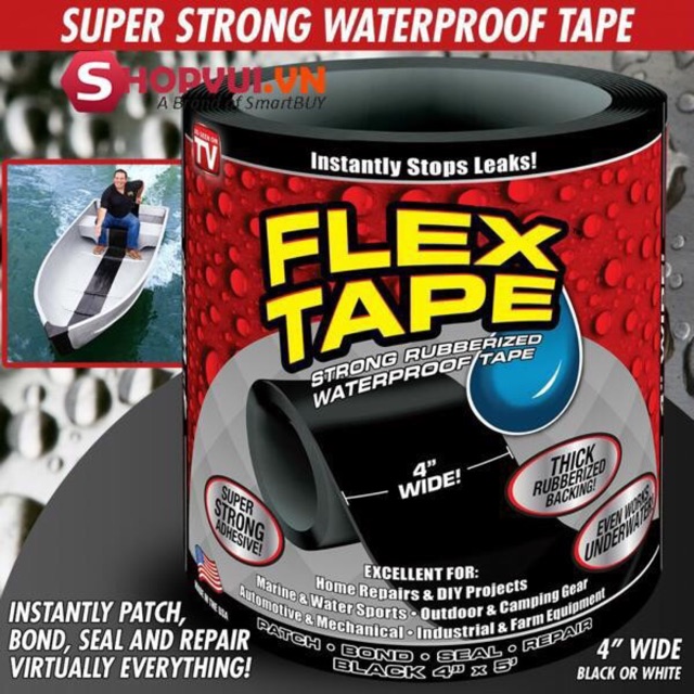 (Ảnh thật) Cuộn băng dính đa năng flex tape, miếng dán nước đa năng