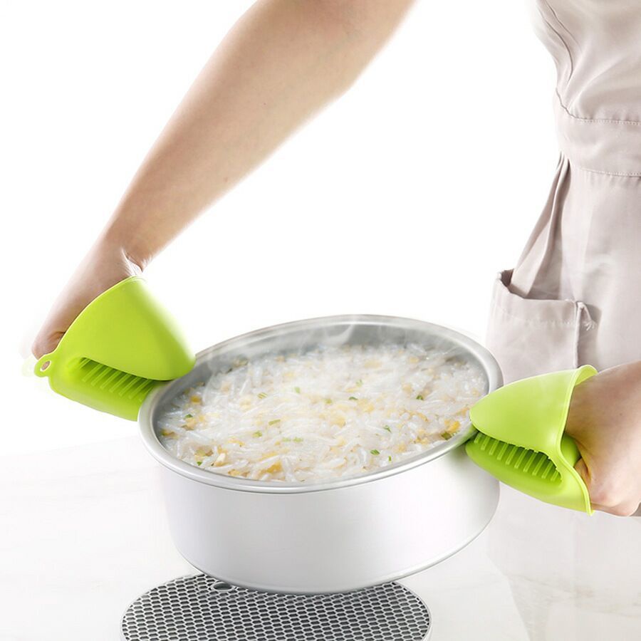 Găng Tay Chống Bỏng Silicone, Găng Tay Cách Nhiệt Dùng Nhấc Nồi Nhà Bếp - BooMart