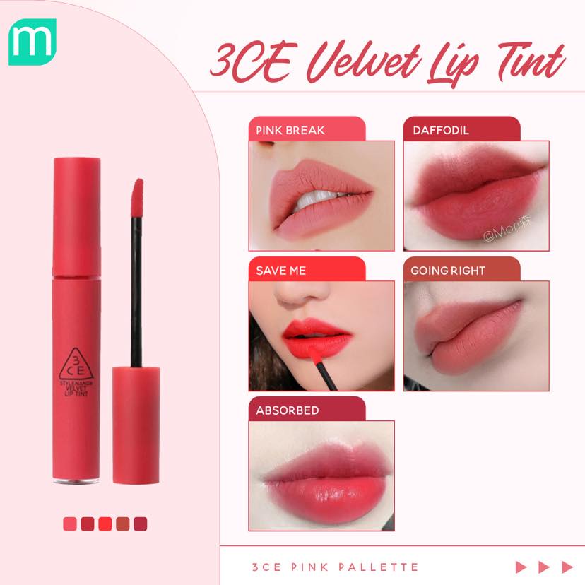 Son Kem 3CE Velvet Lip Tint