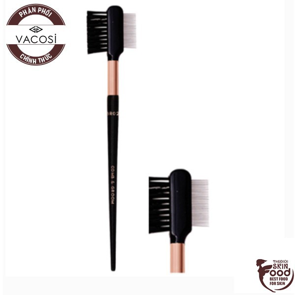 Cọ Lược Và Bàn Chải Mày VACOSI EYEBROW BRUSH - BR02