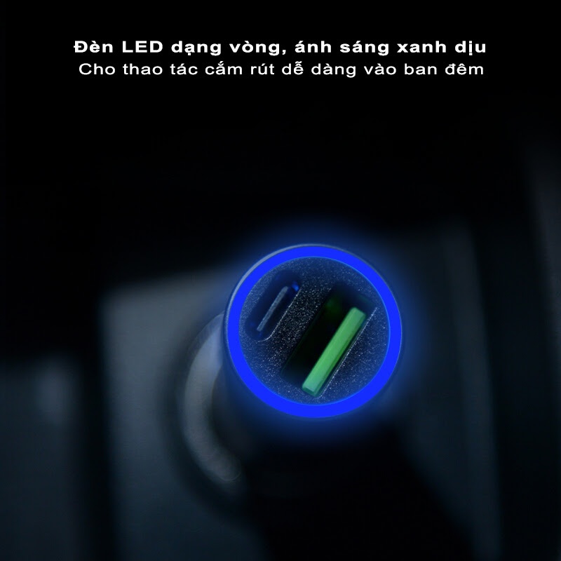 Sạc nhanh ô tô 92W Ez more Ti29 (1A1C)