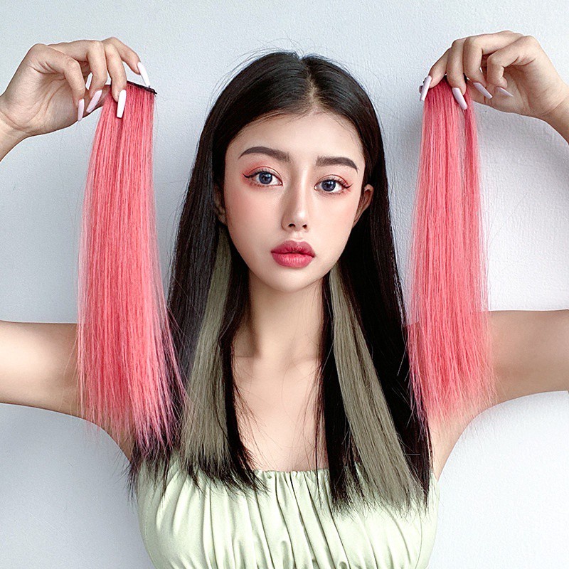 Tóc giả MISS FANCY 40CM dáng thẳng nhiều màu sắc