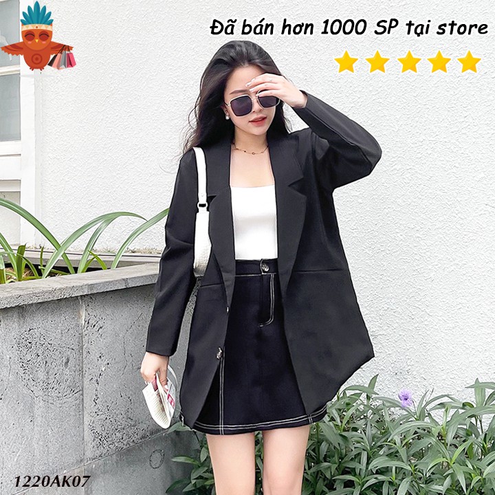 Áo vest nữ blazer đen 2 lớp dáng dài có túi mổ THOCA HOUSE kiểu dáng basic trang trọng cho đi làm, đi tiệc | BigBuy360 - bigbuy360.vn