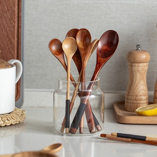 Muỗng Gỗ Cán Dài Chất Lượng Cao Dành Cho Nhà Bếp