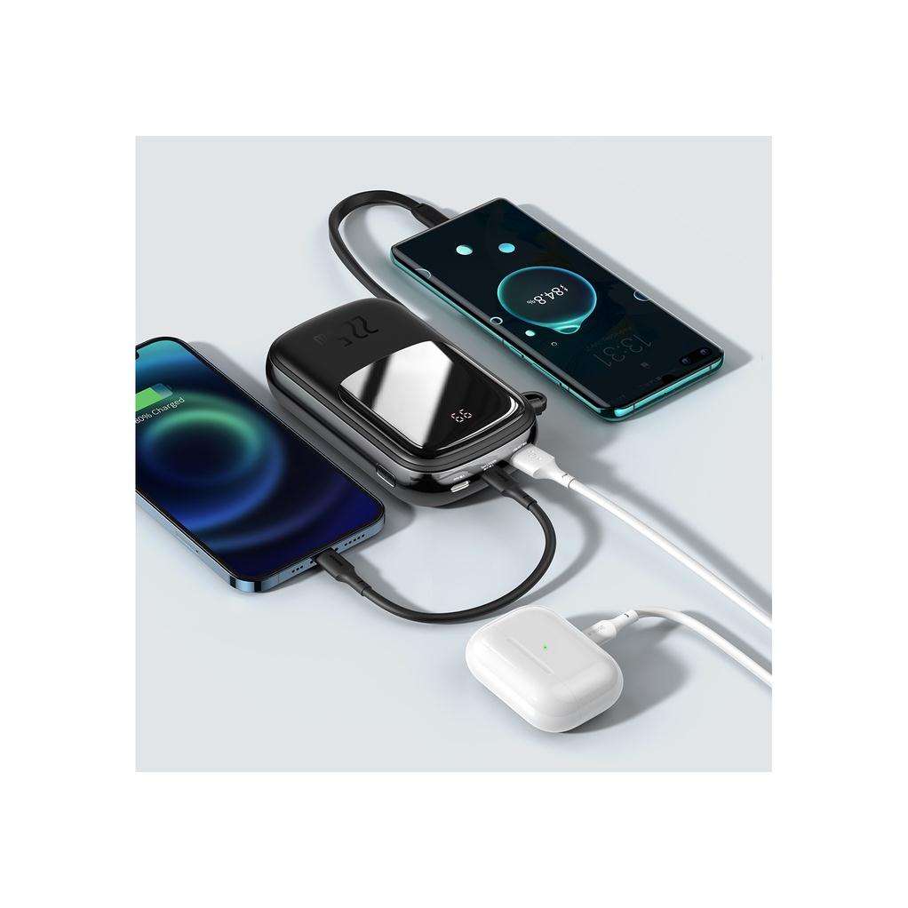 Sạc dự phòng Baseus 20000mAh Sạc Nhanh 20W/22.5W Tích Hợp Sẵn Cáp Sạc Cáp sạc,TypeC Siêu Nhỏ Gọn,Màn Hình LED