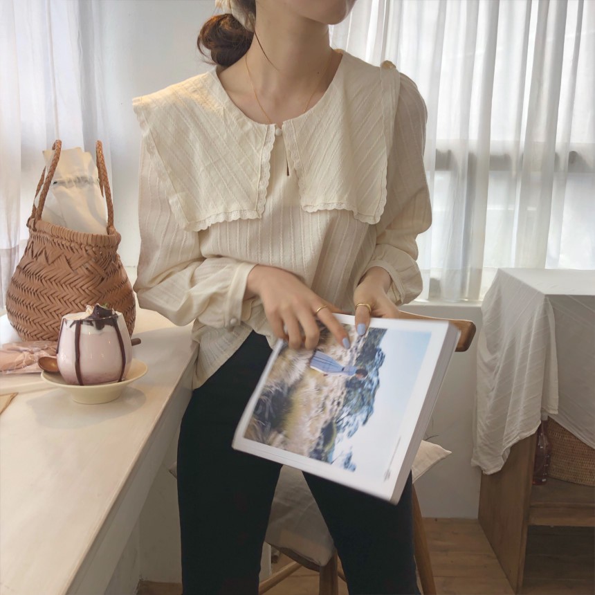 [SALE CHÀO HÈ] Áo sơ mi nữ cổ vuông 2 màu cực xinh full size