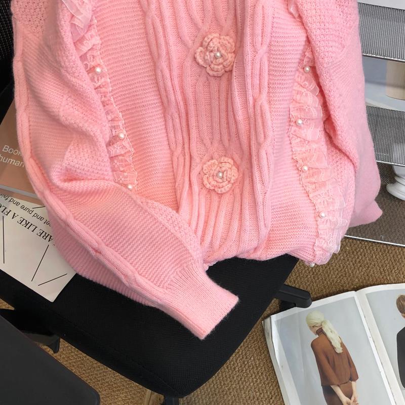 Áo Sweater Chui Đầu In Hoa Kiểu Nhật Bản Dễ Thương Cho Nữ  tao bao