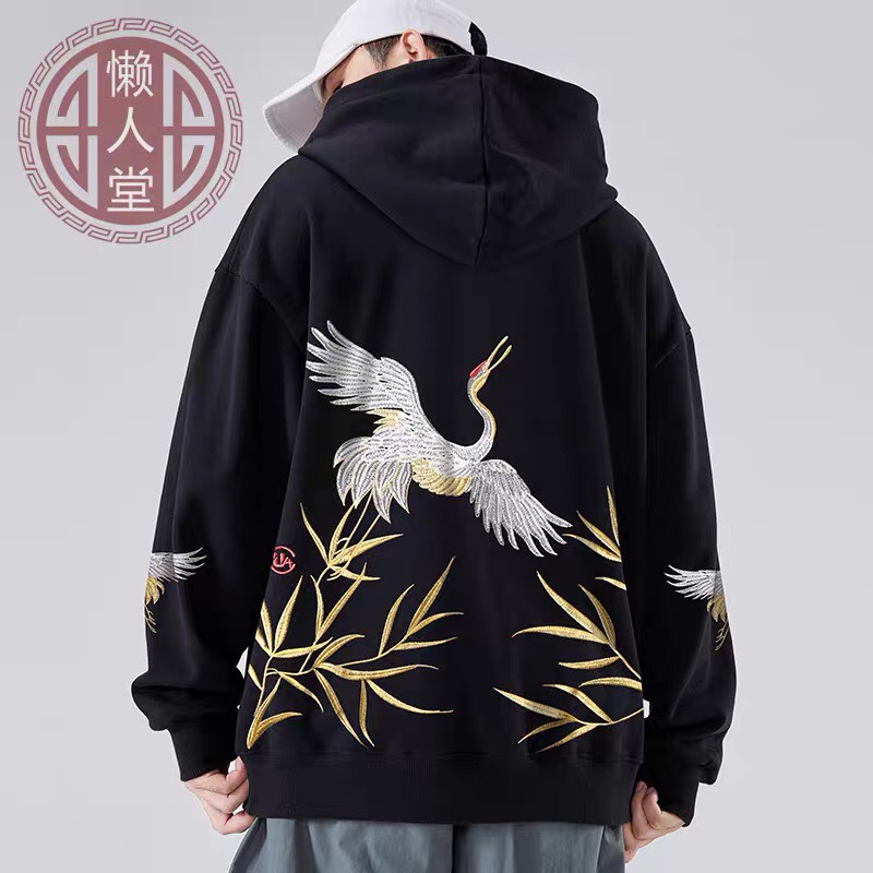 Áo Hoodie Nón Chui Trùm Đầu Nữ Nam Unisex Chất Vải Nỉ Poly Unisex Nam Nữ, Cò Trắng WAH066