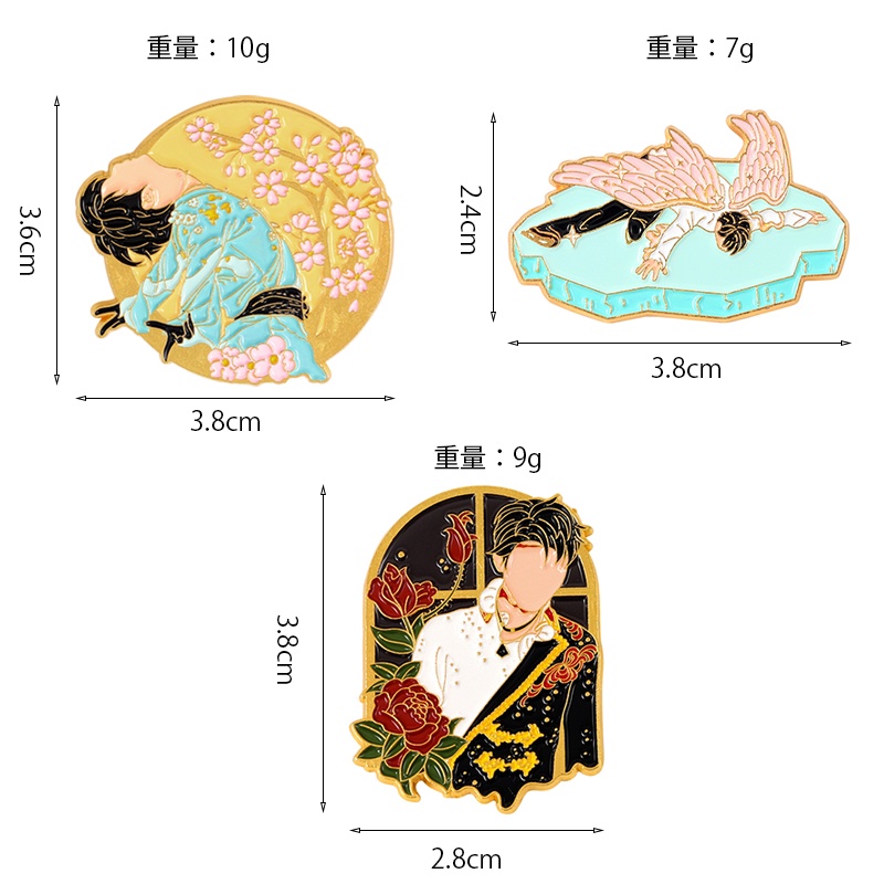 Huy Hiệu Cài Áo Hình Đôi Cánh Thiên Thần Thời Trang