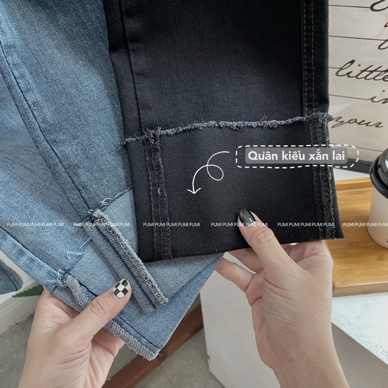 Quần jean nữ mềm co giãn tốt có thể mặc 2 kiểu size SML Pumi