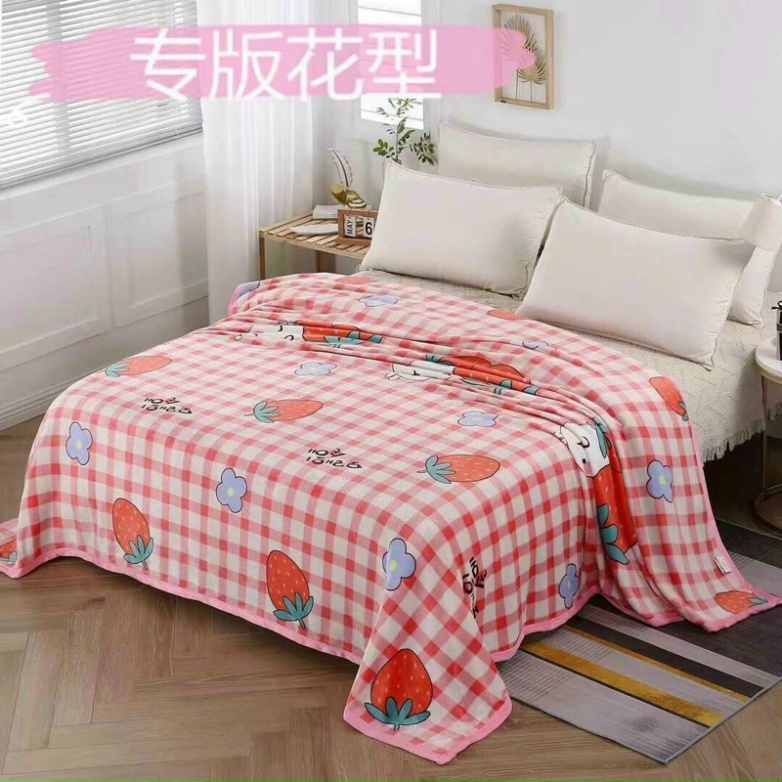 Chăn lông tuyết sữa in hình siêu đẹp siêu mềm mịn kích thước 2mx2,3m, chăn lông mỏng, chăn hè thu. Giá rẻ